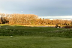 Op bezoek bij golfbaan ..