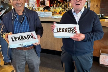 Martin en Rien als vertegenwoordigers van Team 11, tweede in de uitslag van vandaag  