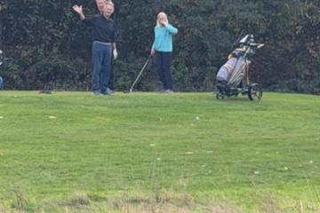 Altijd vriendelijk die golfers