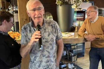 Klaas dankt de organisatie